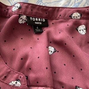 One of my favorite bull dog blouses 4x Torrid